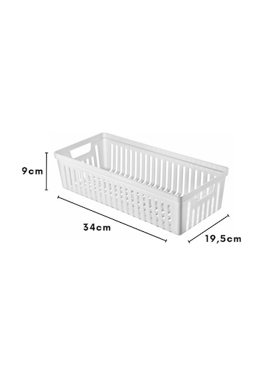 5 Adet Çekmece İçi Bıçaklık & Kaşıklık Organizer Beyaz