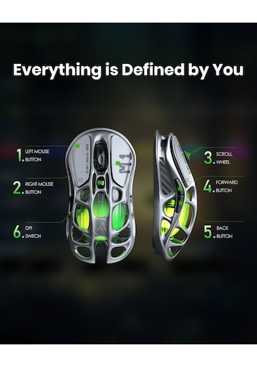 Gravastar Mercury M1 Pro Kablosuz 26000 Dpı Oyun Mouse