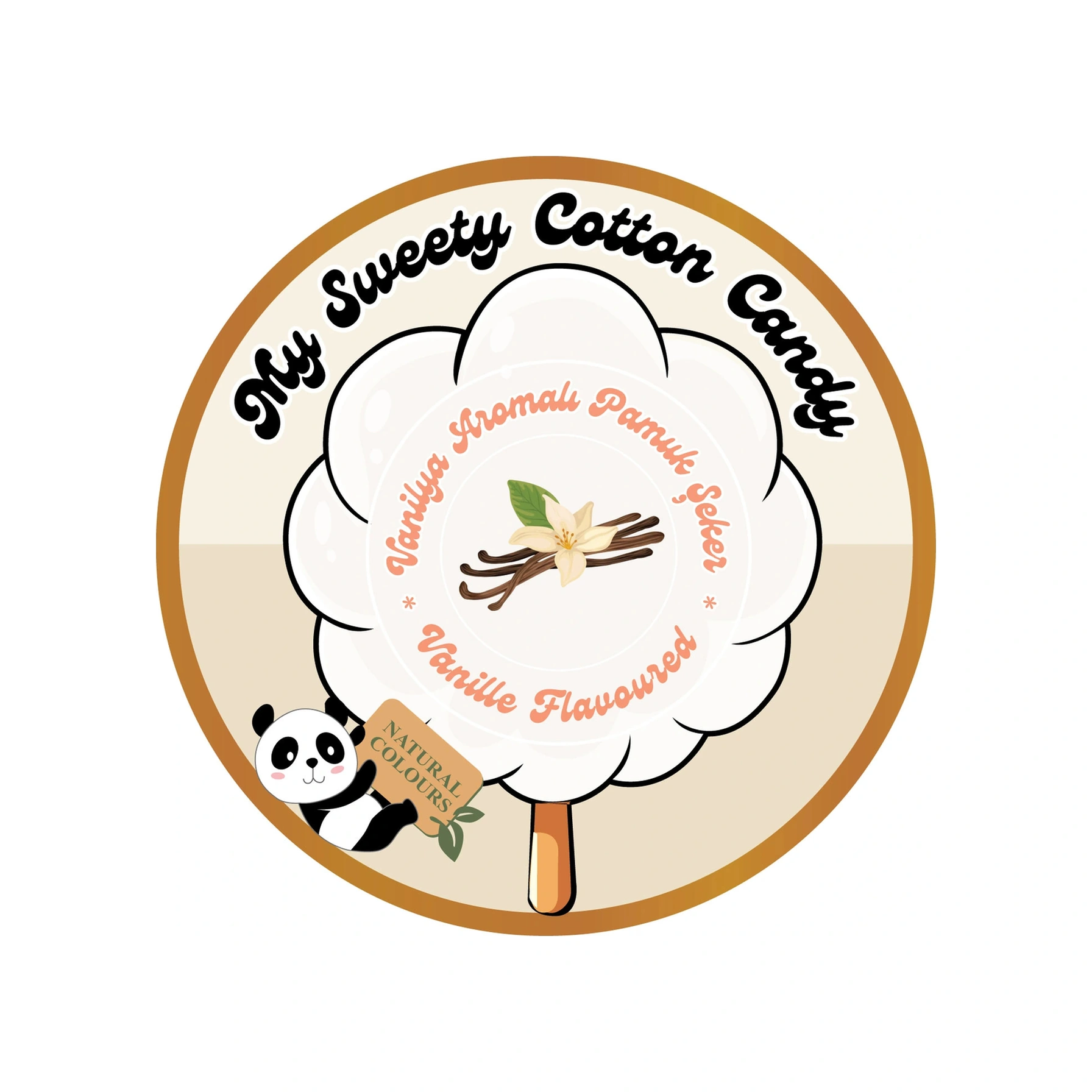 Karpuz, Portakal, Vanilya Aromalı 3'lü Gurme Pamuk Şekerler