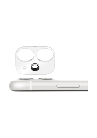 Apple Uyumlu iPhone 12 Mini Kamera Lens Koruyucu 3D Cam Şeffaf Tam Kaplama