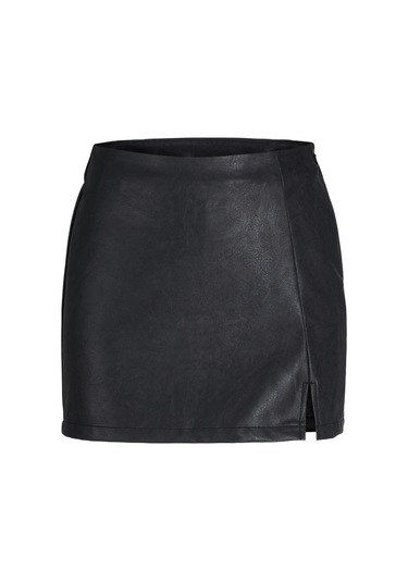 Kadin Suni Deri Etek - Sif - 12278940 Black