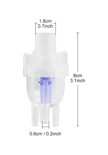 1/3 Adet Solunum Nebulizatör Ağızlık Burun Fişi Sessiz Ultrasonik Inalador Nebulizador Inhaler Atomizer Bardak Sprey Enjektör Çocuklar Multı