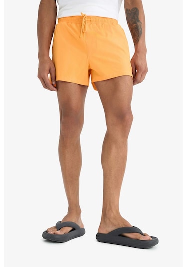 DeFactoFit Andy Baskılı Esnek Dokulu Kısa Boy Sporcu Deniz Şortu B5987AX25HSOG177