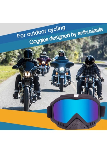 Ximistore9 Uv Koruyucu Motosiklet Gözlüğü - Anti-sis, Rüzgar Geçirmez, Konforlu