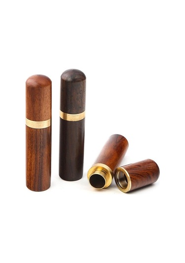 Siyah 1 Adet Dıy Dikiş İğneleri Tutucu Depolama Tüpü Ahşap Kutu El Dikiş İğneleri Durumda Deri Örgü Nakış Tamir İğneleri Konteyner