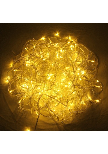 Sones 30m Su Geçirmez Ip44 Dize Dekorasyon Işığı, Noel Partisi İçin, 300 Led, 8 Fonksiyonlu Kontrol Ünitesi İle Sıcak Beyaz Işık, 220-240v, Ab Fişi Diğer