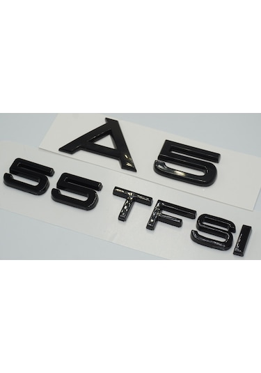 Audi A5 55 Tfsi Parlak Siyah Abs 3m 3d Bagaj Yazı Logo