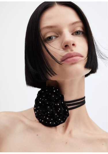 Mango Choker 189731116 Siyah