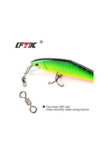 50 Adet/grup Döner Bilyalı Rulman Balıkçılık Döner Katı Döner Güvenlik Yapış Halka Döner Sazan Balıkçılık Aksesuarları 1/0-50pcs