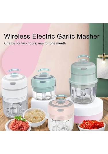 Fastbuy Zm-14 Mini Kablosuz Sarımsak Ezici - 100ml - Beyaz - Ev Kullanımı İçin Diğer