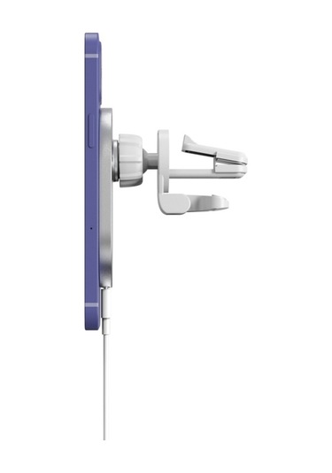 X19 Magsafe Araç Hava Çıkışı Kelepçe Tutucu 15w Hızlı Şarj Qi Manyetik Kablosuz Şarj Cihazı Siyah