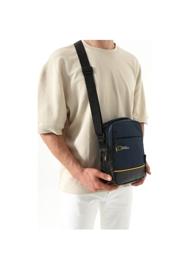 Erkek Postacı Çantası Elde Tutma 23 14 Cm Çapraz Askılı Omuz Çantası Mega Çanta Lacivert