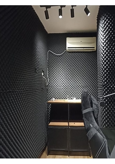 Akustik Yumurta Sünger 100x100cm Yapışkansız Ses Yalıtım Süngeri 30mm