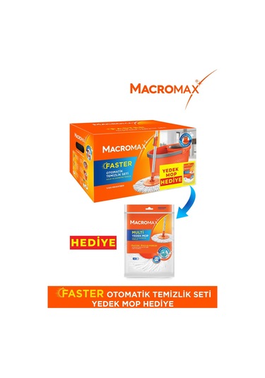 Faster Temizlik Seti Yedek Mop Hediyeli