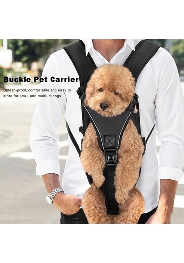 Didadodo Su Gezdirme Çantası: Su Geçirmez, Ayarlanabilir, Rahat Köpek Taşıma Sırt Çantası - Küçük Ve Orta Boy Köpekler İçin Siyah, Küçük Boy Köpekler İçin Uygun Siyah