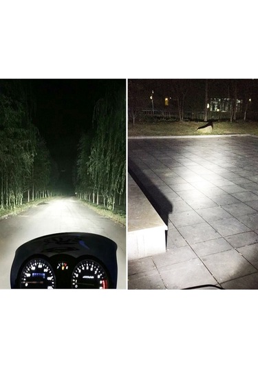 Ba20d Dc12-80v / 10w / 6000k / 3000k / 800lm Projektör Lensli İki Renkli Motosiklet Farları