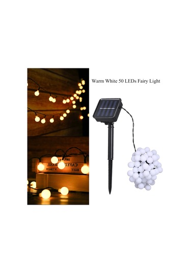 Tomshine Güneş Enerjili 50 Leds Dize Işık Ip44 Suya