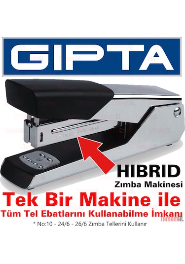 Gıpta Metal Zımba Makinesi Tüm Telleri Tek Makinede Kullanan Hıbr