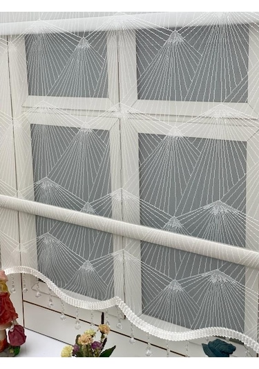 Spor Ağ Desen Çift Mekanizmalı Tül Stor