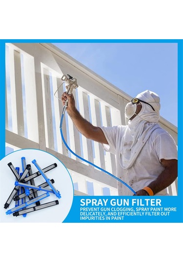 Xurunkeji Yüklenici Iı Ve Ftx Iı İçin Havasız Sprey Tabancası Filtresi 287033 Ve 287032, Lateks 100 Mesh Ve Lateks 60 Mesh 24 Adet