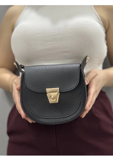 Biçomi Klasik Kapaklı Siyah Cilt Çanta Siyah