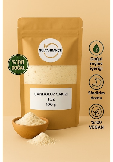 Sultanbahçe Sandaloz Sakızı Toz 100 Gr Öğütülmüş