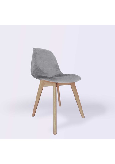 Woodesk Dallas Ağaç Ayaklı, Gri Renk Sandalye Snd3023-grı