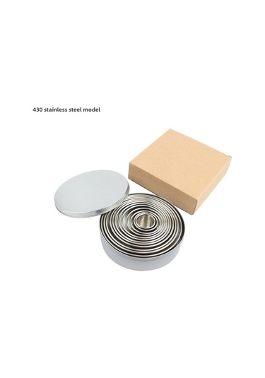 Teltree 304 Çelik 12'li Set: Kek, Kurabiye Ve Mousse Kalıpları - Sağlam, Kolay Temizlenir, Çok Amaçlı Fırın Aletleri Diğer