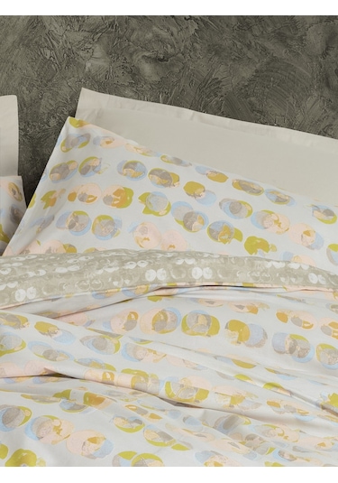 Cotton Box Minimal Tek Kişilik Lastikli Çarşaflı Nevresim Takımı Jocus Bej