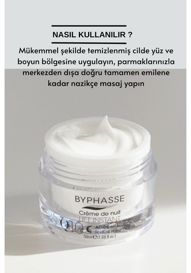 Byphasse Koenzim Q10 Hyaluronik Asit İçerikli Yaşlanma Karşıtı Gece Kremi 50 ML