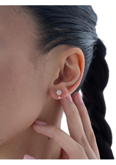 Nochediamond 0,15 Karat Pırlanta Tek Küpe-568