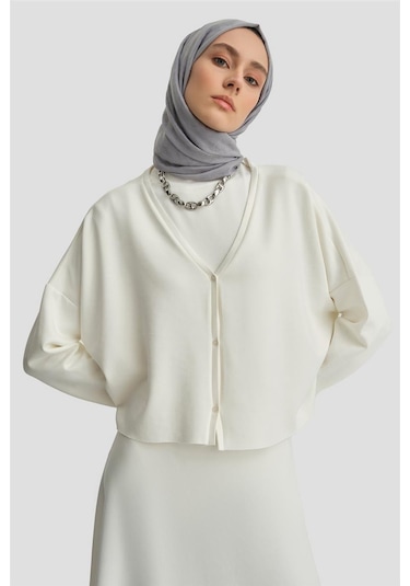 Armine Örme Hırkalı Takım 25kd6816 Ekru Krem