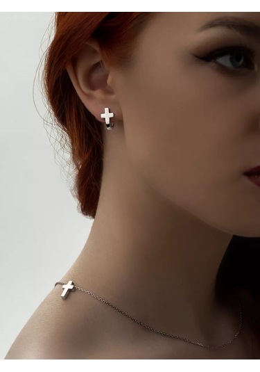 925 Lıght Gümüş Haç Kolye 227376403