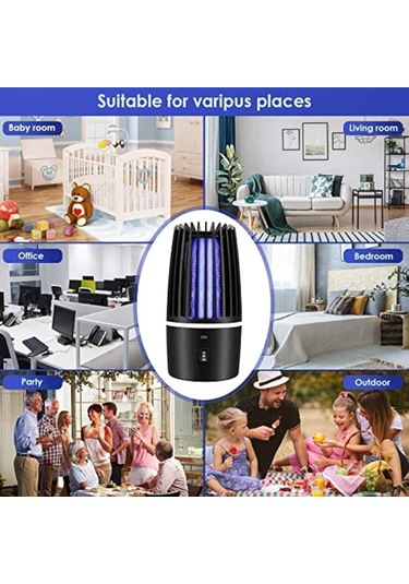 Elektrikli Sivrisinek Kovucu, 4000 Mah, 2'si 1 Şarj Edilebilir