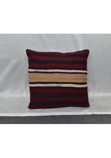 Zehra Abla Halı Yeni El Dokuma Dekoratif Kilim Kırlent Yastık Kılıfı 6706 Çok Renkli