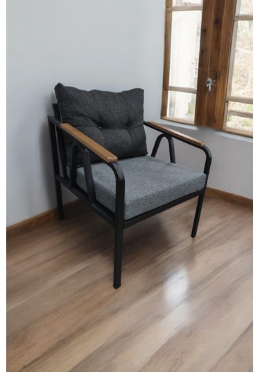 Pimango Pi Angel Demonte Metal Tekli Bahçe Mobilyası Antrasit - Gri 60 x 60 Antrasit  - Gri