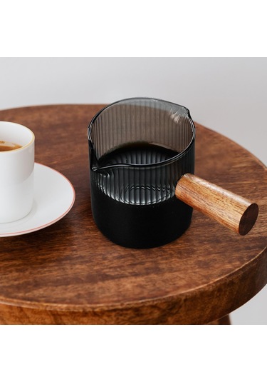 Homyl Çayevi Cafe Için Cam Ölçüm Kabı Isıya Dayanıklı Stil F 100ml