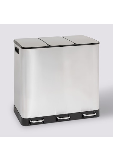 Arıane-metal Pedallı 3 18 Lt.çöp Kutusu/çelik Metal