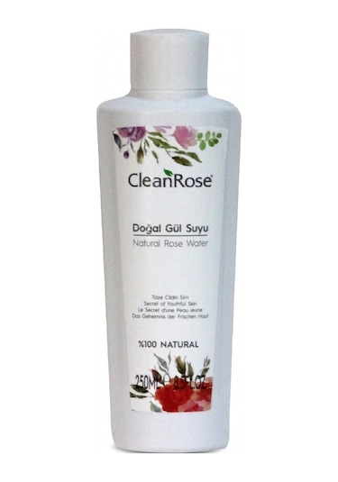 Clean Rose Doğal Gül Suyu 250 ML