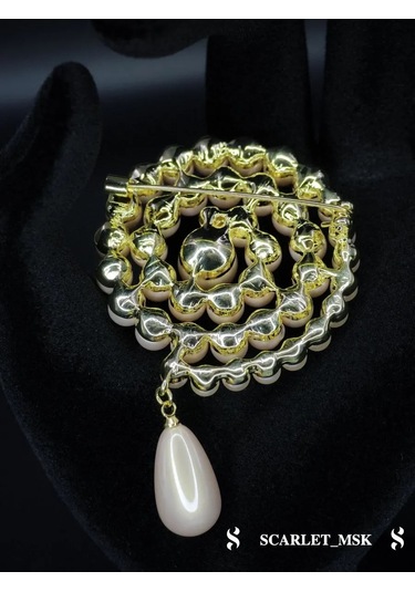 Scarlet Msk Chanel İnci Broş 214275649 Beyaz