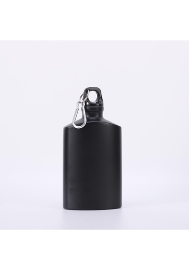 Suntek Dışarı Aktiviteleri Için Düz Su Şişesi 500ml Siyah Siyah