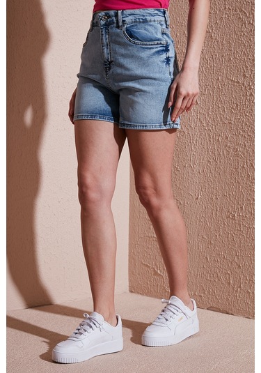 Fashion Friends Bayan Short 25y0188k1 Açık Mavi Açık Mavi Fashion Friends Bayan Short 25y0188k1 Açık Mavi Açık Mavi