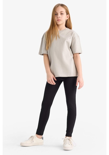 DeFacto Kız Çocuk Standart Boy Tayt E1121A825SMBK81 Siyah