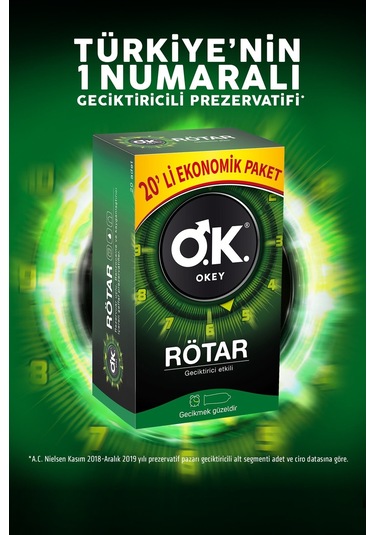 Okey Rötar Prezervatif 20'li + Zero Prezervatif 20'li