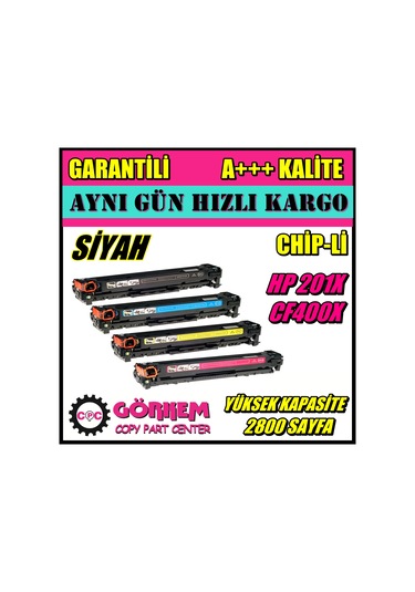 Hp Color Laserjet Pro Mfp M277N Toner Siyah (Cf400X-Cf201A)