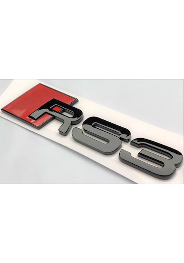 Audi Rs3 Piano Black Bagaj Yazısı Arması Logosu 3m 3d Abs