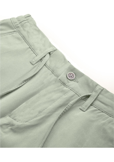 Deepsea Açık Yeşil Esnek Kumaş Slim Fit Beli Lastikli Günlük Spor Pantolon 2601070 Açık Yeşil