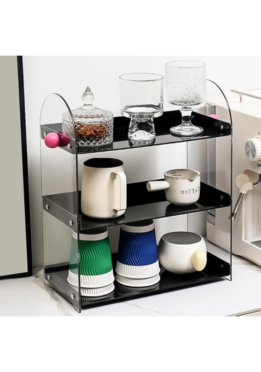 Suntek Dolap Masaüstü Mutfak Için Çok Yönlü Tezgah Üstü Siyah