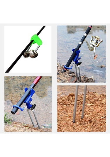 Xiyyadms Kırmızı El Ve Deniz İçin Çelik Çok Yönlü Ayar Özellikli, Kaymazsız Yastıklı, Toprak İçine Girebilir Olta Tutucu Kırmızı