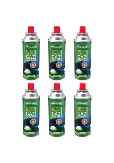 Orgaz Kamp Kartuş Tüp 227 Gr Orcamp 6Lı Paket - Kts227 Çok Renkli